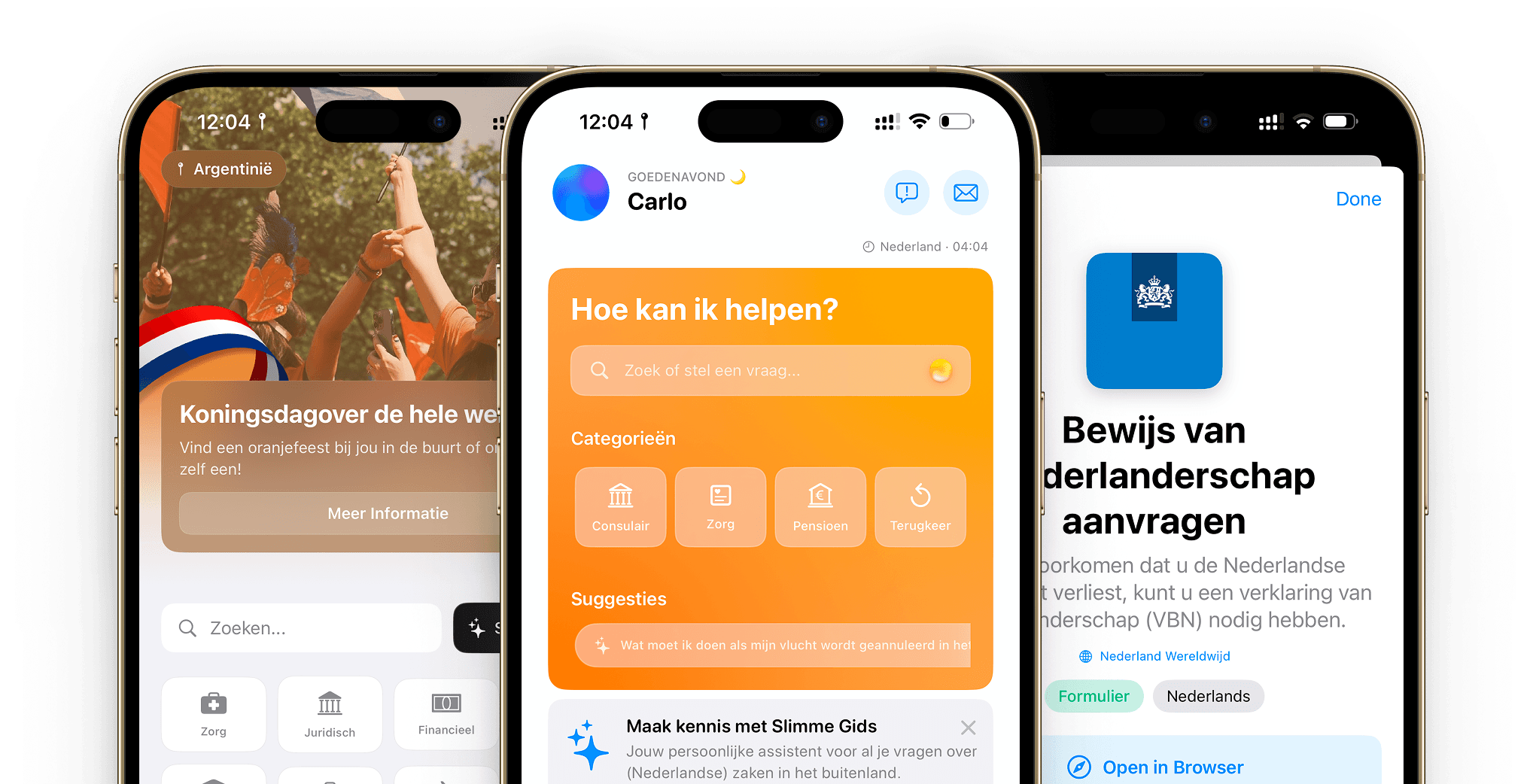 De Buitenland Loket app: persoonlijk portaal, Slimme Gids en overheidsformulieren