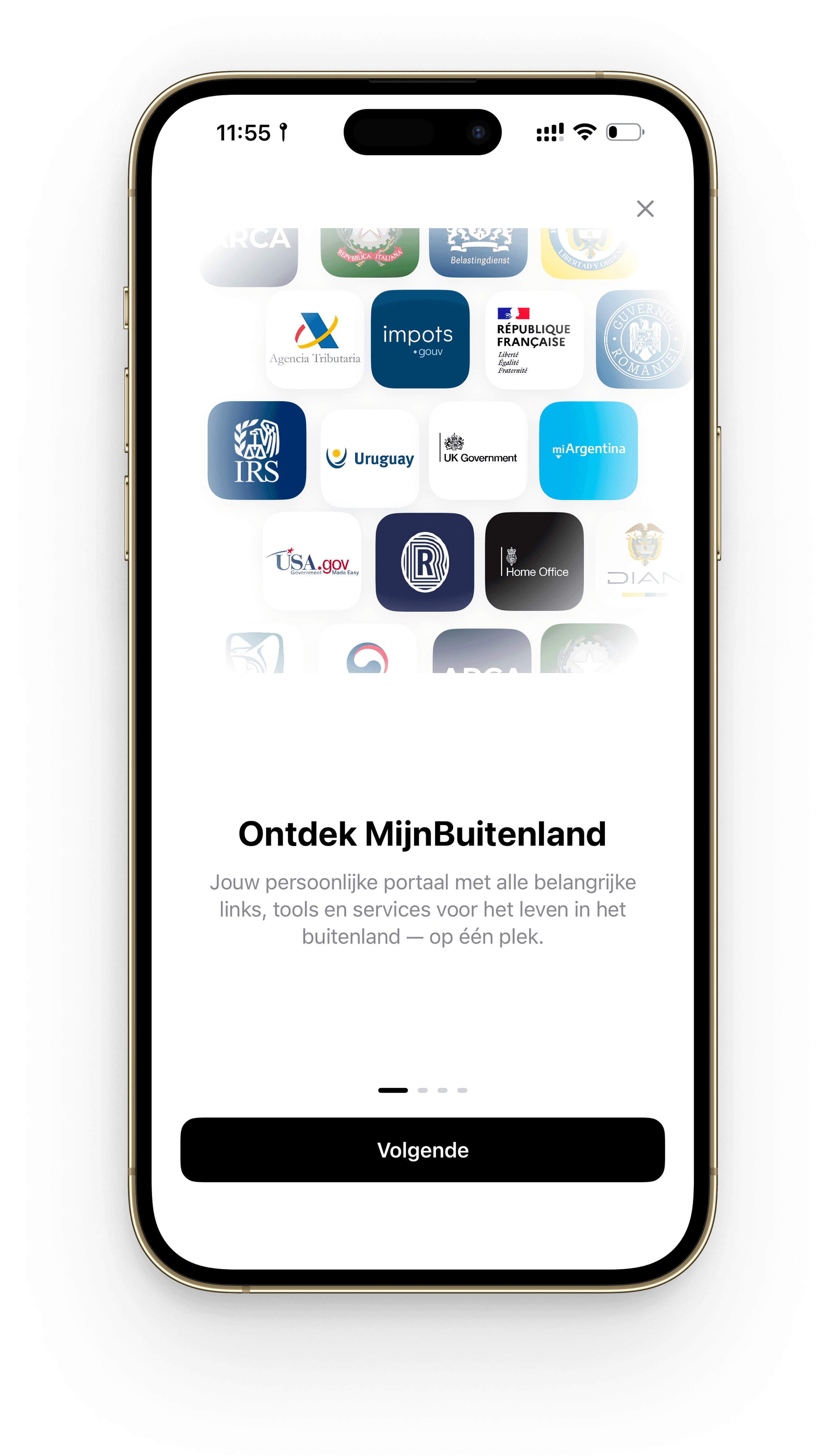MijnBuitenland: overheidsportalen van jouw woonland gebundeld in de Buitenland Loket app